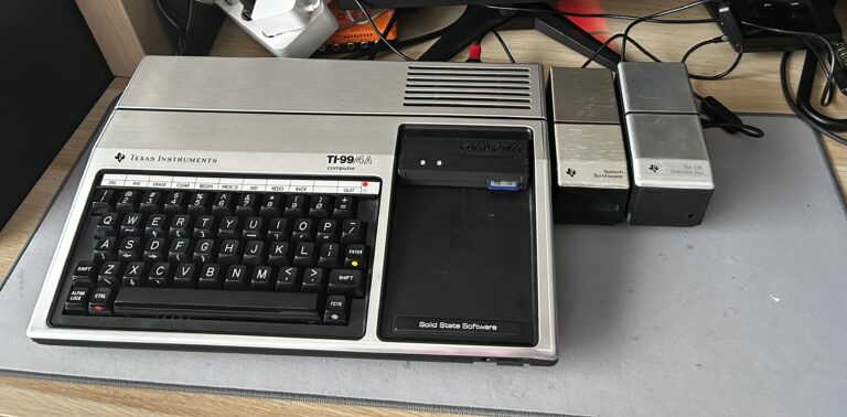 TI-99/4A + TIPI: A vintage terminal with a modern brain
